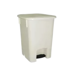 Lixeira plástica c/pedal 15L branca | Bralimpia