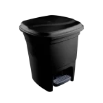 Lixeira com pedal 15L preta | Plasvale