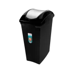 Lixeira basculante 40L preta | Sanremo