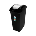 Lixeira basculante 15L preta | Sanremo
