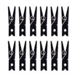 Prendedor multiuso plástico c/12 preto | Mor