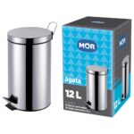 Lixeira com pedal 12L Inox | Mor