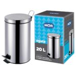 Lixeira com pedal 20L Inox | Mor