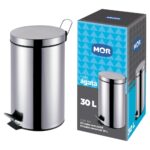 Lixeira com pedal 30L Inox | Mor